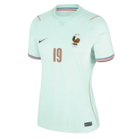 Camisa de Futebol França Theo Hernandez #19 Equipamento Secundário Mulheres Mundo 2026 Manga Curta